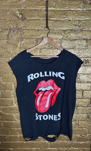 Unisex Rock & Roll Rolling Stones custom vintage tee / T-shirt