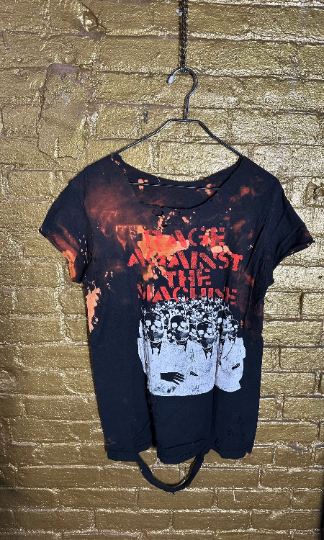 Unisex Rock & Roll Rage against the Machine custom vintage tee / T-shirt