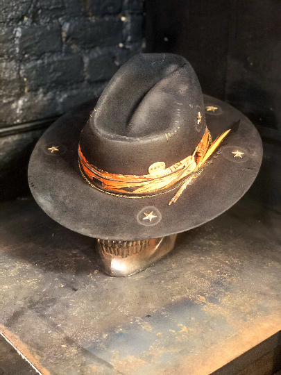 Vintage Rare Custom Cowboy Hat , 