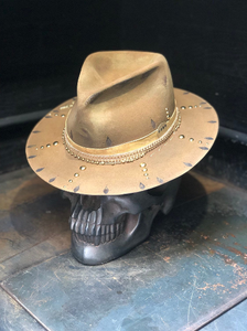 Vintage rare custom hat " Golden gypsy"