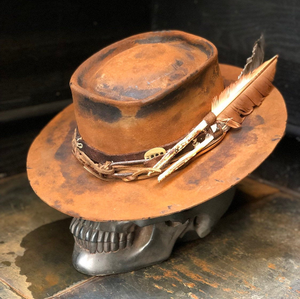 Vintage Rare Custom Hat , "double barreled "