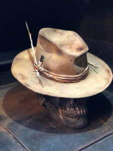 Vintage Rare Custom cowboy hat " ROCKIN'TRASH"