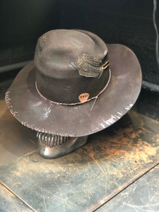 Vintage Rare Custom  cowboy hat ,   "HARD WORKER"