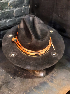 Vintage Rare Custom Cowboy Hat , "FALLEN ANGEL"