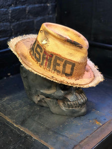 Boho rock straw hat “Wash -Ted”