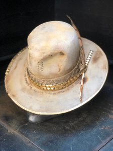 Vintage Rare Custom Hat , " BOHO PICK CHIC "
