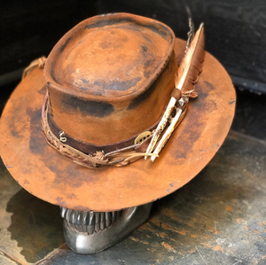 Vintage Rare Custom Hat , "double barreled "