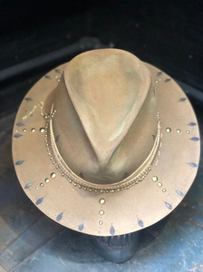 Vintage rare custom hat " Golden gypsy"