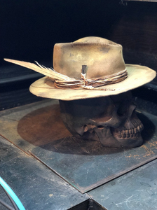 Vintage Rare Custom cowboy hat " ROCKIN'TRASH"